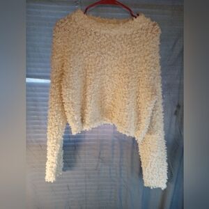 Storia Cozy White Knit Women's Sweater